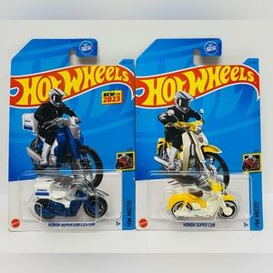 Hot Wheels Honda Super Cub & Honda Super Cub Custom Lot Of 2